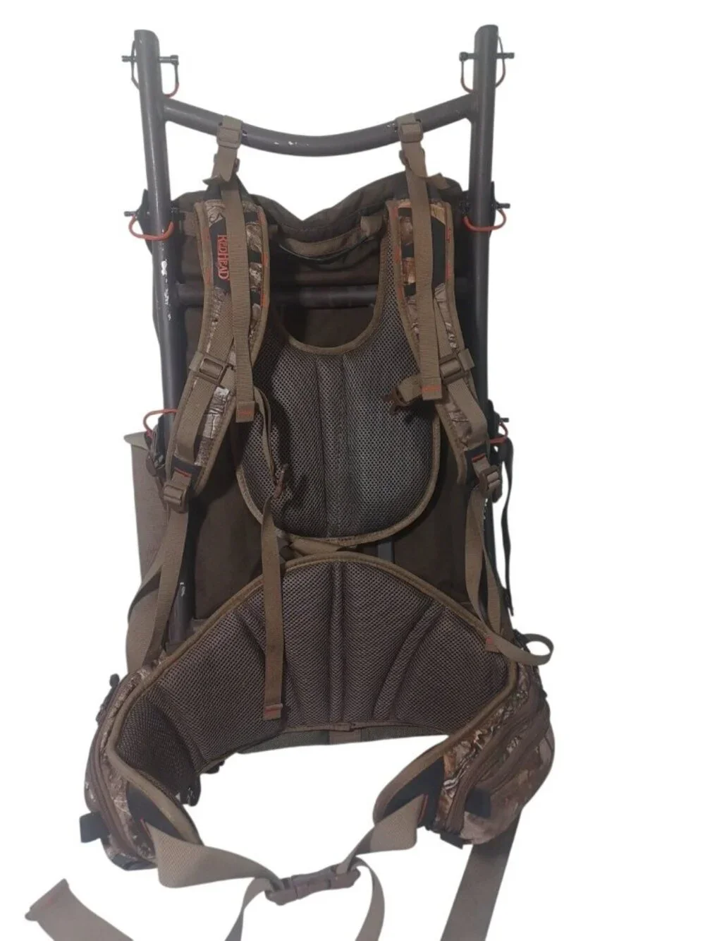 Vtg RedHead External Frame Hunting Freighter Backpack Bass Pro Aluminum Frame